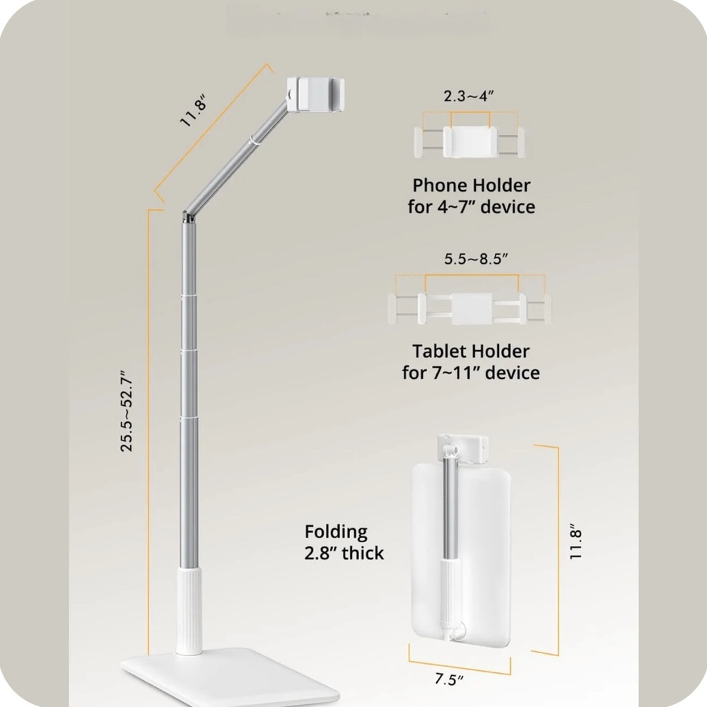 Champion White and Black Wireless Phone Holder